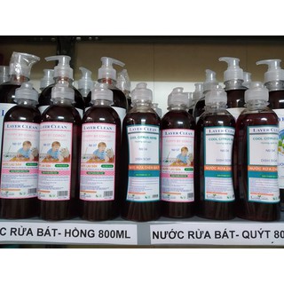 Nước lau sàn/rửa bát/nước giặt Layer Clean 300ml