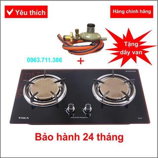 BẾP GAS ÂM HỒNG NGOẠI TAKA BG02C TẶNG KÈM BỘ VAN DÂY CHỐNG CHÁY NỔ