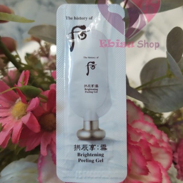 combo 10 gói kỳ tẩy tế bào chết dưỡng trắng da Whoo Brightening Gel