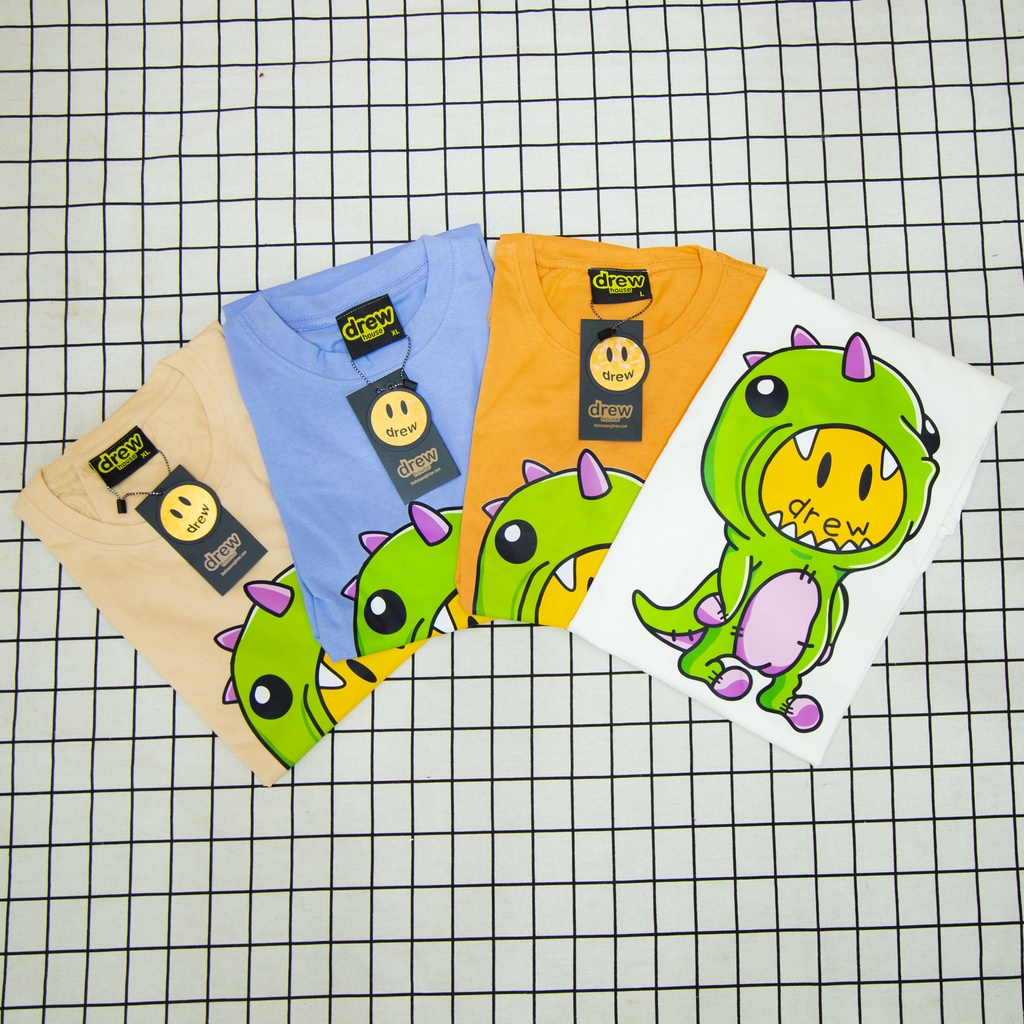 Áo thun tay lỡ Drew Khủng Long áo phông cotton unisex nam nữ form rộng oversize 46 Clothing | BigBuy360 - bigbuy360.vn
