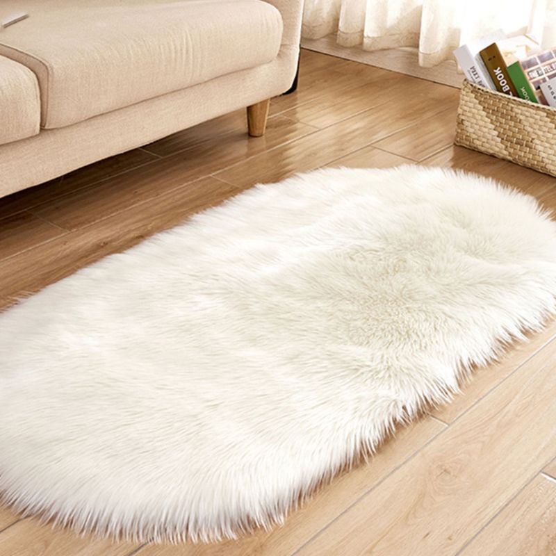 Thảm Lông Siêu Mềm Hình Oval Cho Bé Chơi