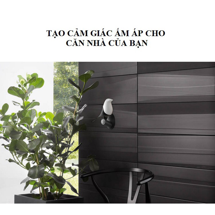 Đen Led Trang Trí ❤️FREESHIP❤️ Đèn LED Cảm Ứng Cute Hình Chú Chim- Làm Đèn Ngủ, Quà Tặng - Pin Sạc