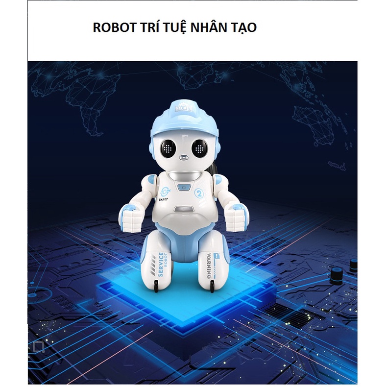 Đồ Chơi Robot Giúp Việc Thông Thái  có điều khiển, tương tác, giọng nói, giúp bé phát triển ngôn ngữ