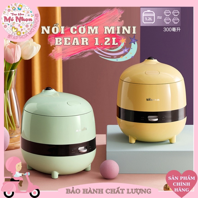 NỒI CƠM ĐIỆN MINI ĐA NĂNG BEAR DFB-B12K2 1.2L CÔNG NGHỆ HÀN QUỐC (NẤU CƠM, NẤU CHÁO, HẦM,...)