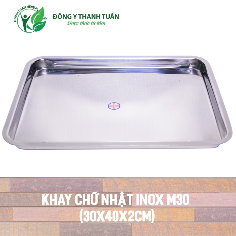 Khay chữ nhật, khay inox y tế Vinh Tấn các kích thước (Khay đúc)