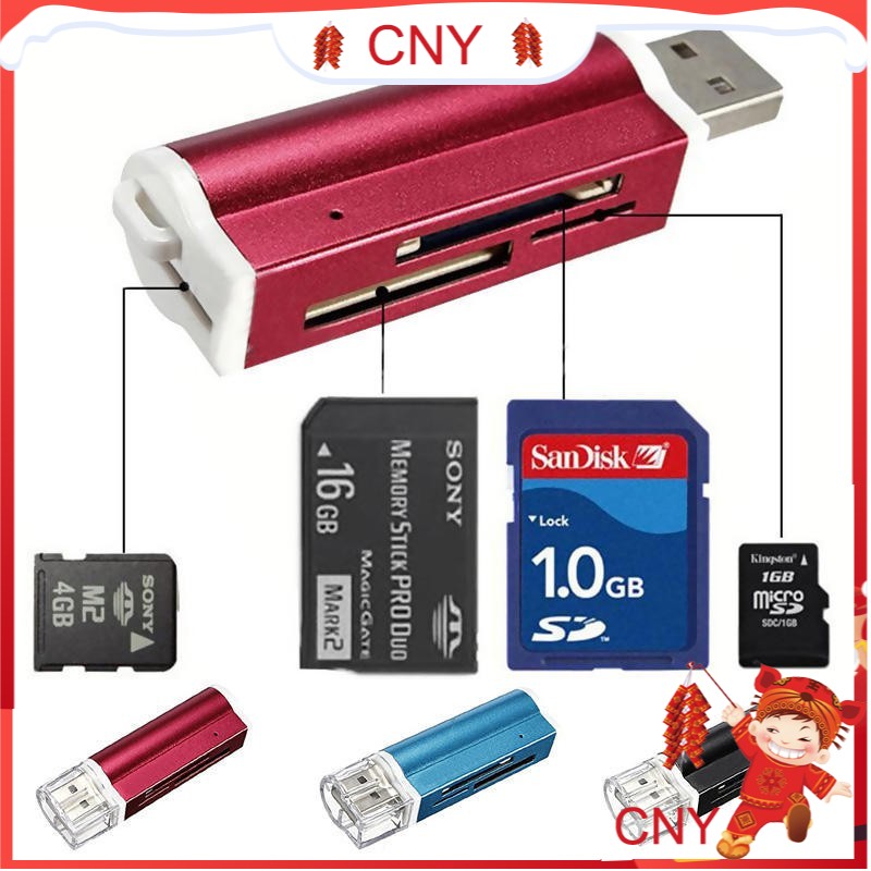 Đầu Đọc Thẻ Nhớ Micro Sd Usb 2.0 Cho Microsd Mmc Sdhc Tf M2