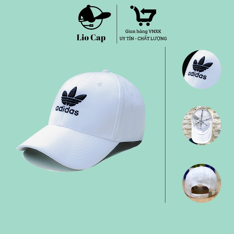 Mũ lưỡi trai Adidas trắng logo đen cao cấp Free size full hộp , ưu đãi cực chất, mã giảm 10k cho đơn 50k: 𝟵𝟵𝗙𝗔𝗦𝗛𝗜𝗢𝗡𝗦𝗔𝗟𝗘𝟭