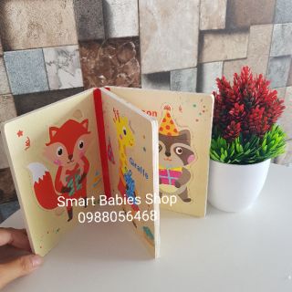 Sách gỗ ghép hình (giao ngẫu nhiên chủ đề)