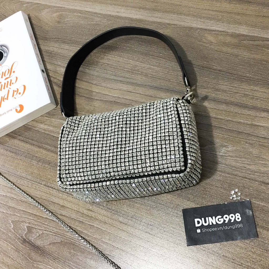 [Túi đá khâu] Túi xách nữ Clutch MC đính đá lấp lánh siêu sang (kèm ảnh thật) | BigBuy360 - bigbuy360.vn