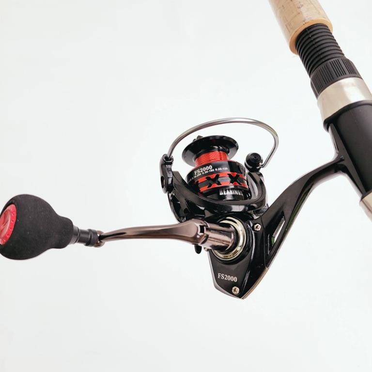 Bộ cần câu lure Thunder máy đứng Deukio FS2000 tặng bộ mồi câu BCM21- Đứng _ Đồ câu Phía bắc