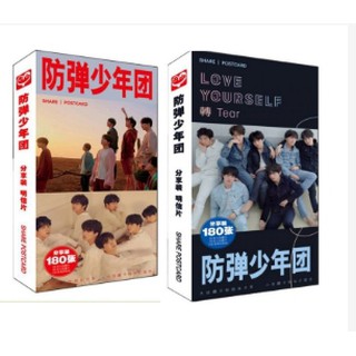 Mẫu mới - hộp postcard bts tear