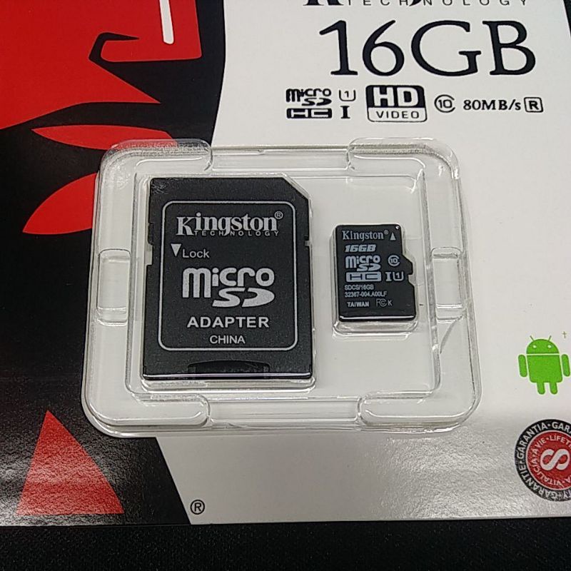 Thẻ nhớ 16Gb Kington MicroSD kèm Adapter