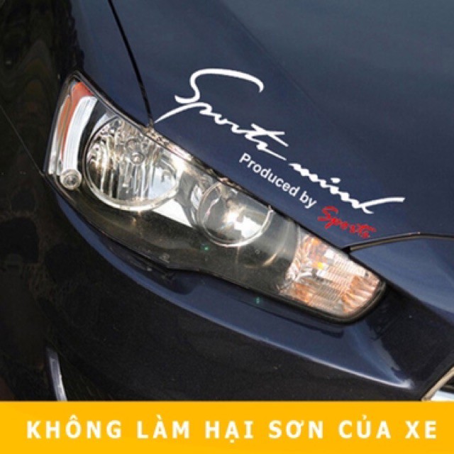 Tem dán decal Sport mind prodeced by Sports - tem dán nắp capo MinhThu Auto Nội thất và các sản phẩm chăm sóc xe