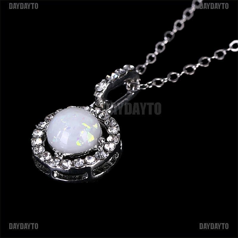 Dây Chuyền Mặt Đá Opal Thời Trang Cho Nữ