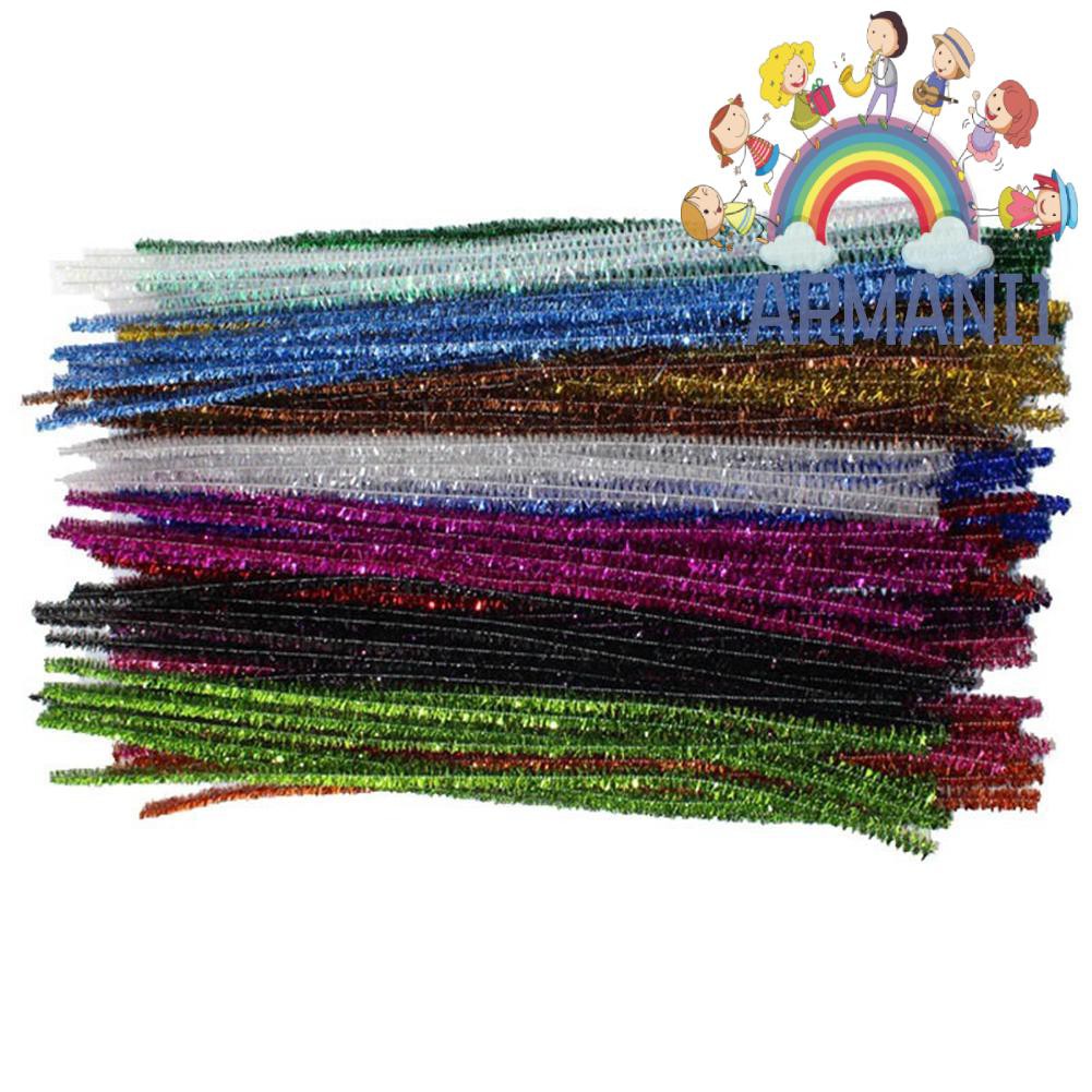 Set 100 Dây Kẽm Nhung Kim Tuyến Đồ Chơi Cho Bé