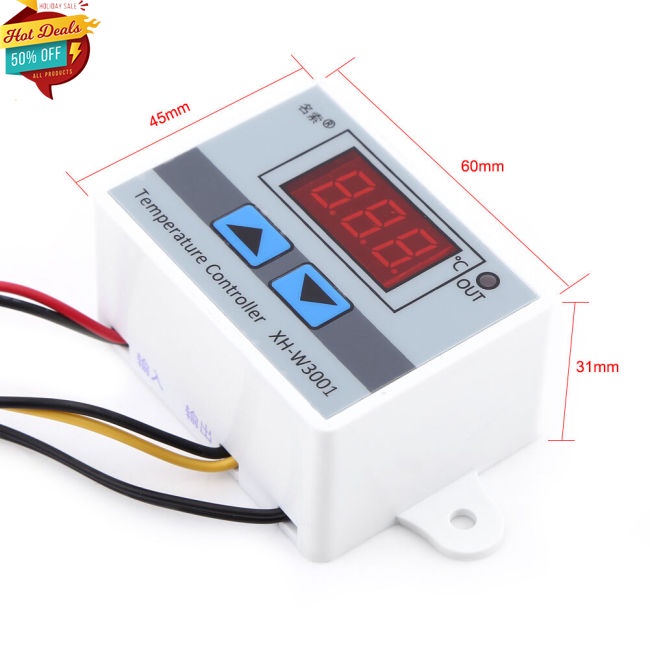 Thiết bị điều khiển nhiệt độ XH-W3001 W3001 cón đèn LED với đầu dò chuyên dụng