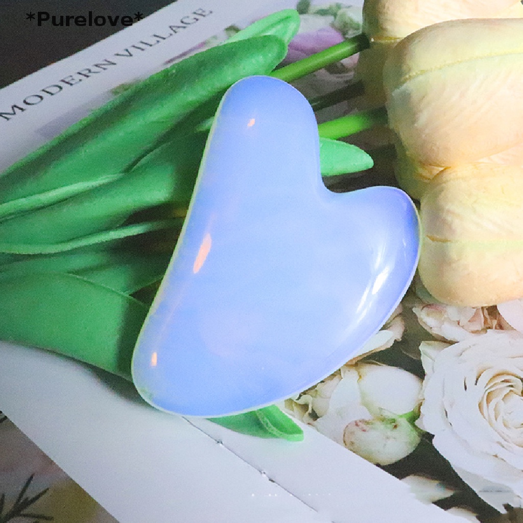 Dụng Cụ Mát Xa Guasha Bằng Đá Opal Tự Nhiên Chất Lượng Cao