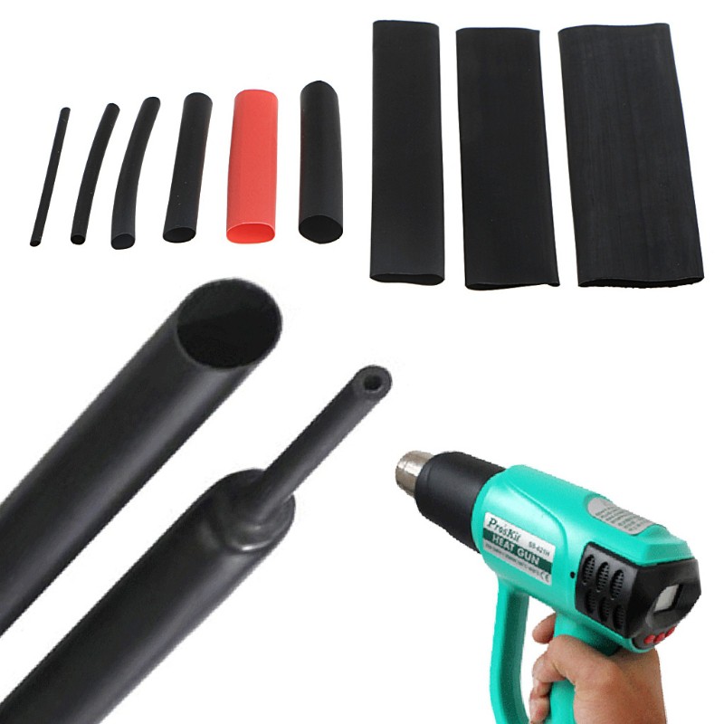 Set 328 ống co nhiệt tỷ lệ co 2:1 gồm 8 kích cỡ chuyên dụng