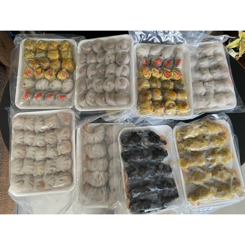 DiMSUM Há cảo, SỦI CẢO TÔM , XÍU MẠI,CẢO SÒ ĐIỆP - ĐÓNG GÓI 1KG - 1KHAY /20-24 VIÊN, CHUẨN VỊ NGƯỜI HOA