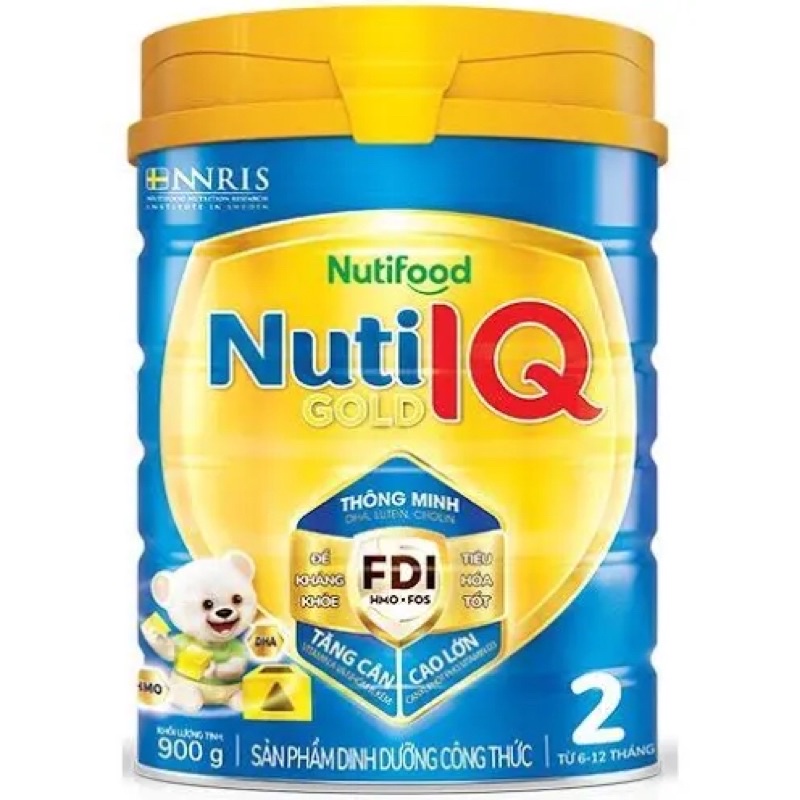 Sữa bột Nutifood Nuti IQ Gold lon 900g số 1,2,3