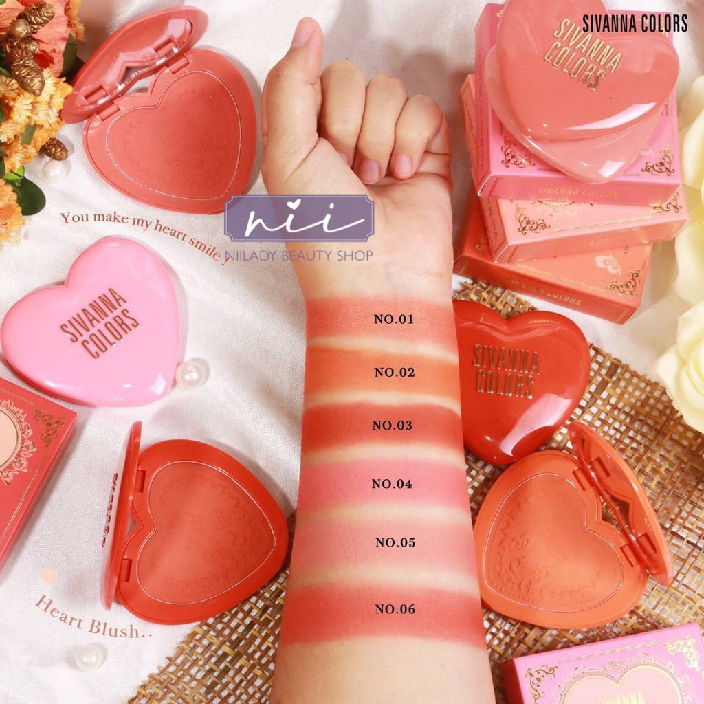 Má hồng trái tim Sivanna Colors Sochic Long-lasting 16-hour Blush