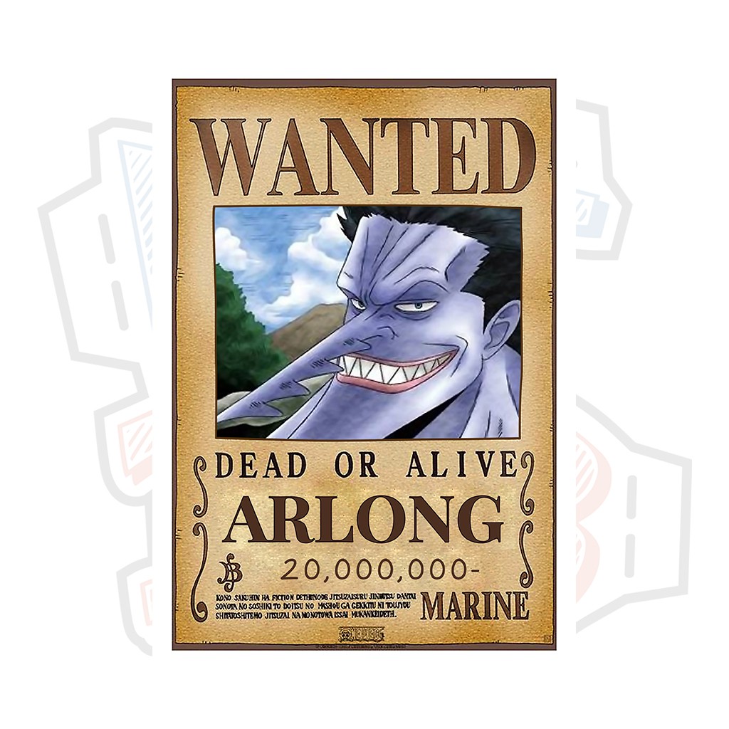 Poster truy nã Arlong - One Piece