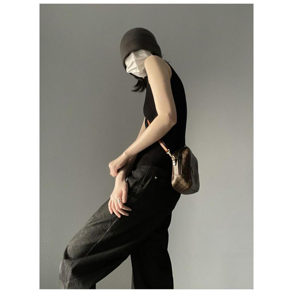 JINSHIHUI  áo croptop áo thun nữ Thiết kế ít người cao eo slim hottie 2023 NEW fashion Chic Phong cách High quality A28J0SO 36Z230909