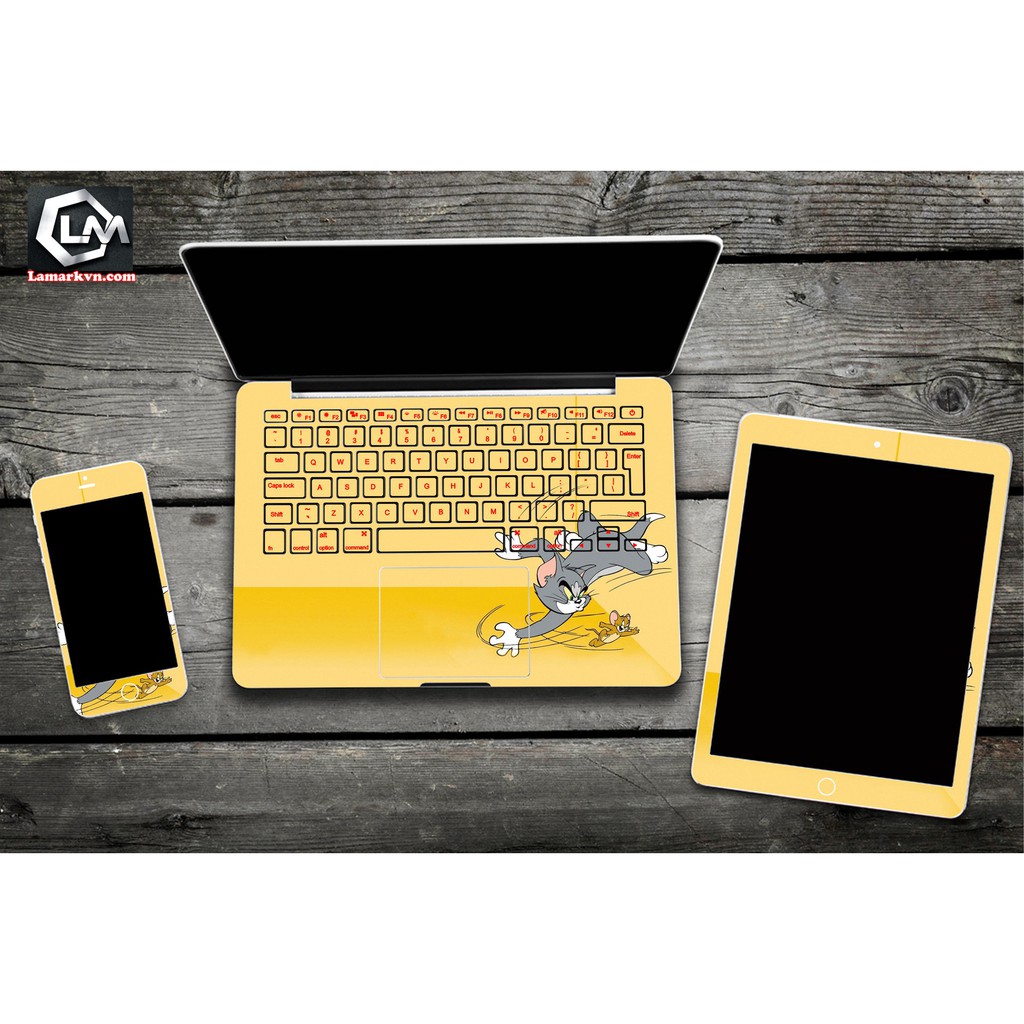 Tấm dán skin laptop mặt lưng và bàn phím