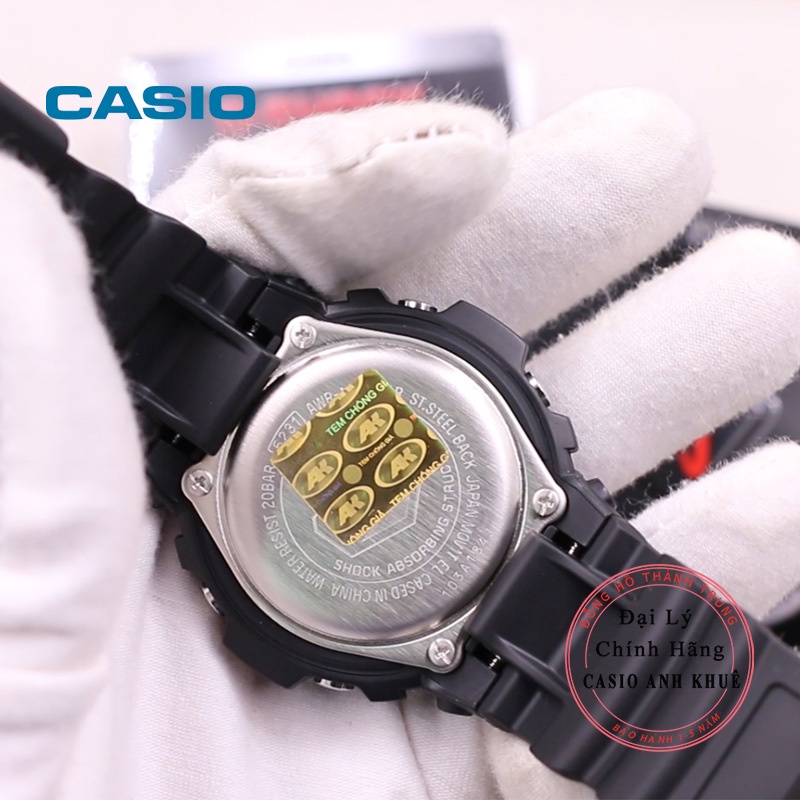 Đồng hồ Nam Casio G-Shock Nam AWR-M100SAR-1ADR mặt đỏ cỡ nhỏ