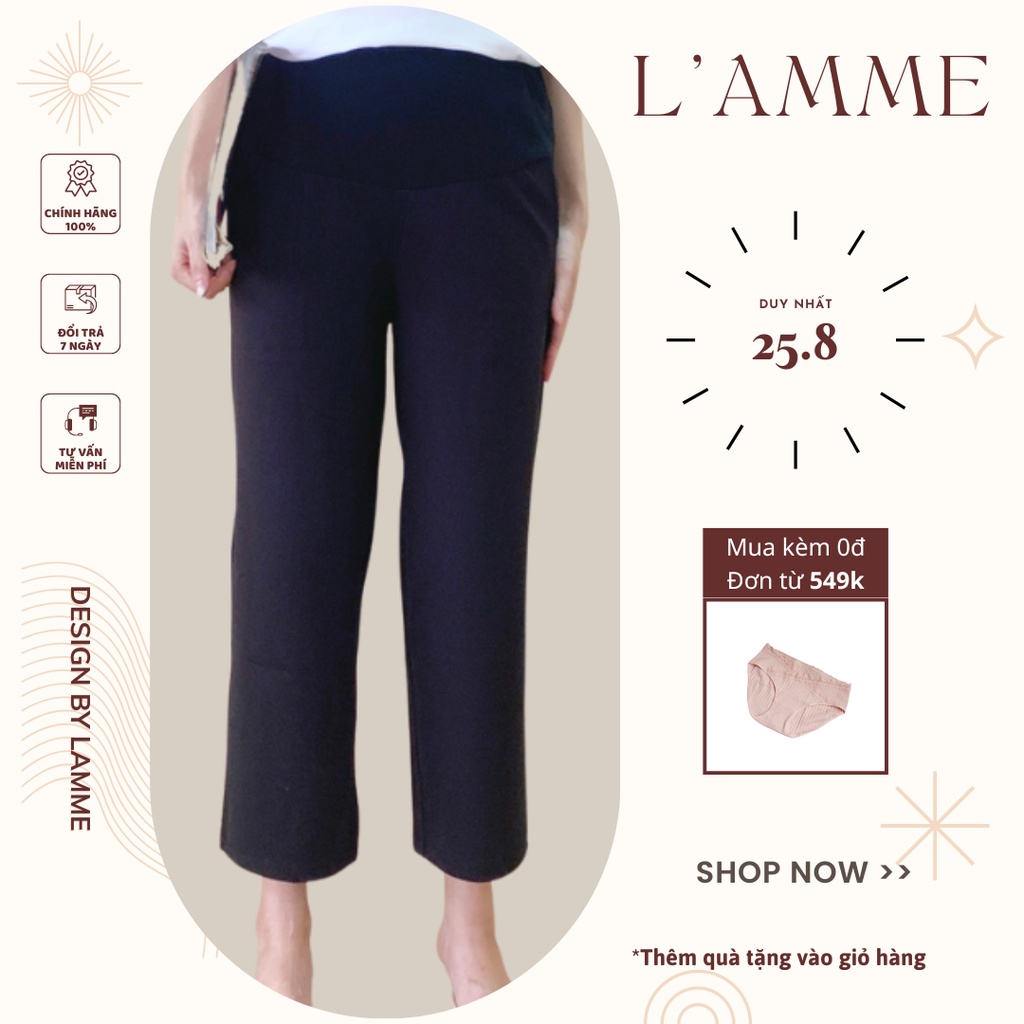Quần bầu L'amme Cullotes chất umi co dãn, thấm hút mồ hôi tốt By LAMME