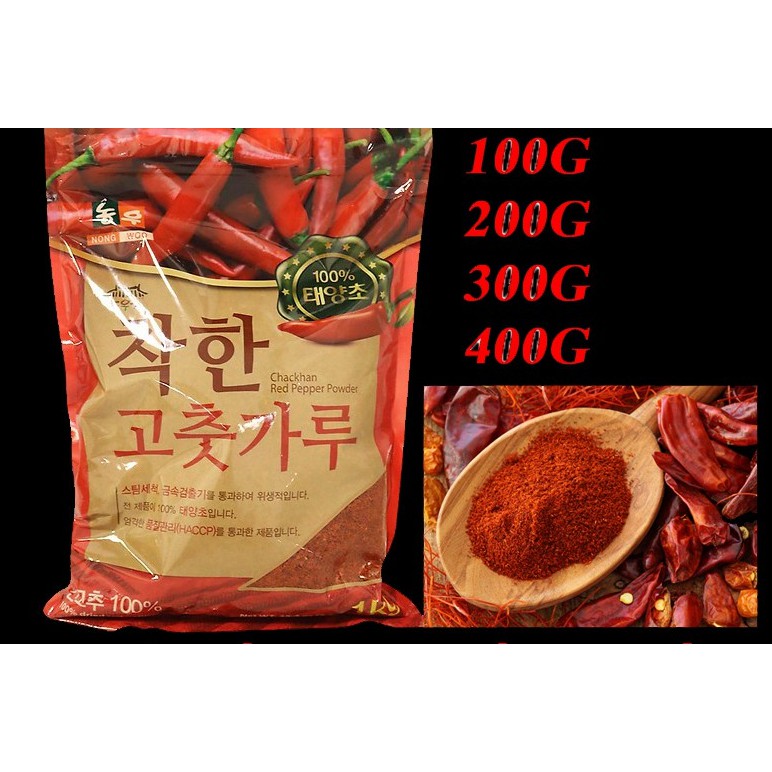 Bột Ớt Hàn Quốc Cánh Vảy 500gr/ Chackhan Red Pepper Powder/ Bột Ớt Hạt HQ/ Bột Ớt Cánh Lớn