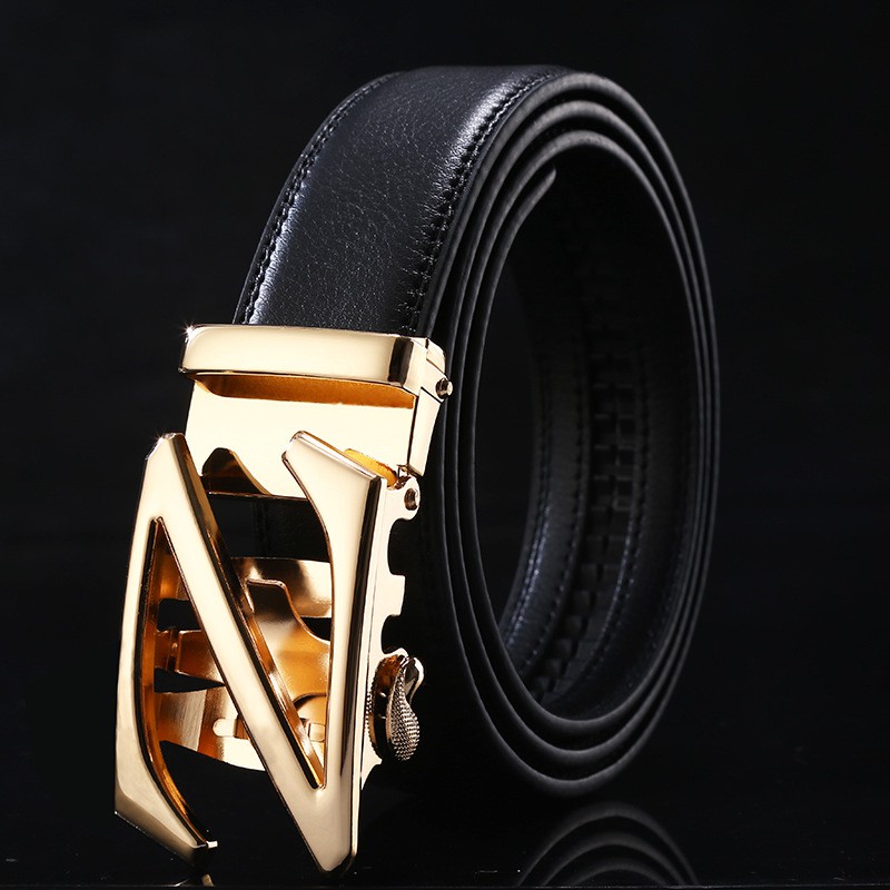 [Free Ship] Thắt Lưng Nam Mạ Vàng - Dây Nịt Nam Da Bò Thời Trang T861