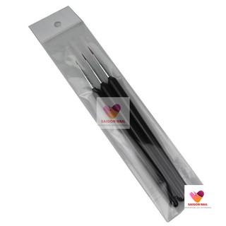 Bộ 3 cây cọ vẽ cán đen