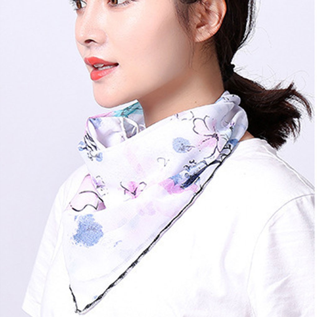 Khăn Choàng Chiffon In Họa Tiết Cho Nữ