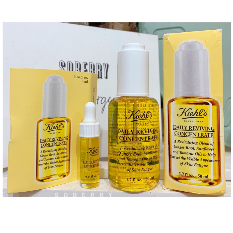 Tinh chất dưỡng da ban ngày Kiehl's Daily Reviving Oil Concentrate Minisize 4ml | BigBuy360 - bigbuy360.vn