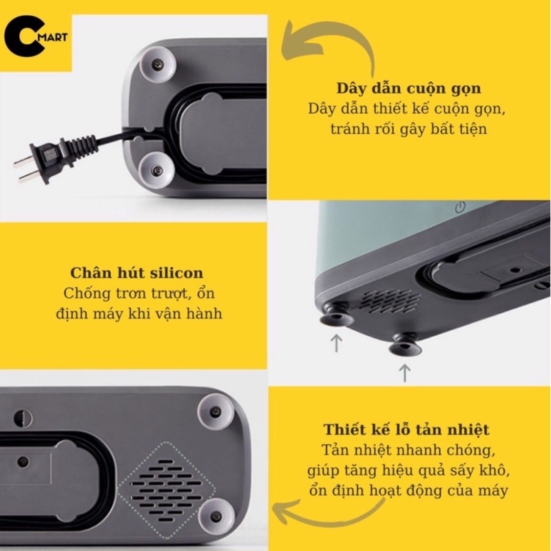 Máy Sấy Tiệt Trùng Dao Thớt Đũa Khử Khuẩn TIA UV BEAR XDQ-B01Q1 CHÍNH HÃNG.