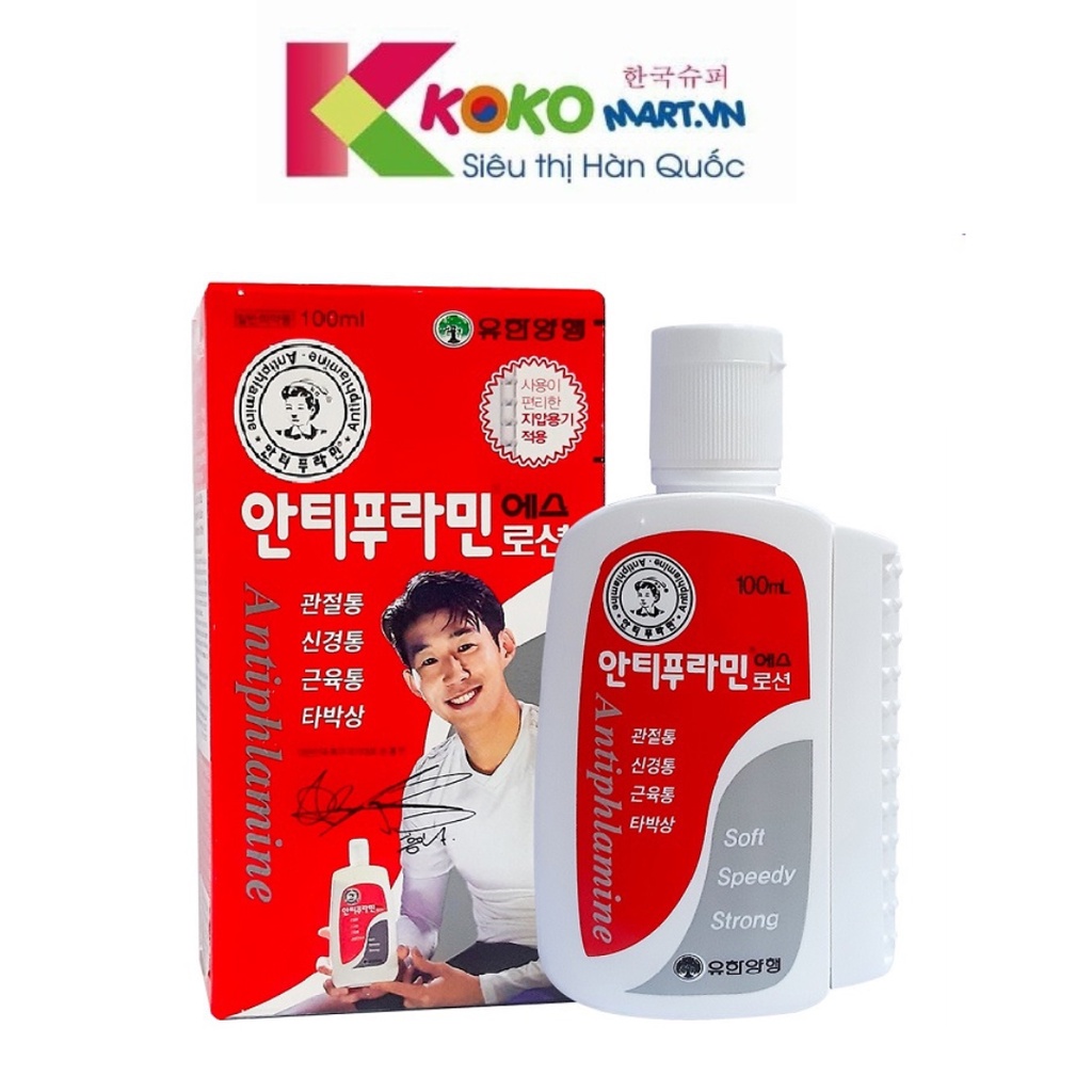 DẦU NÓNG HÀN QUỐC ANTIPHLAMINE 100ML GIẢM ĐAU NHỨC XƯƠNG KHỚP