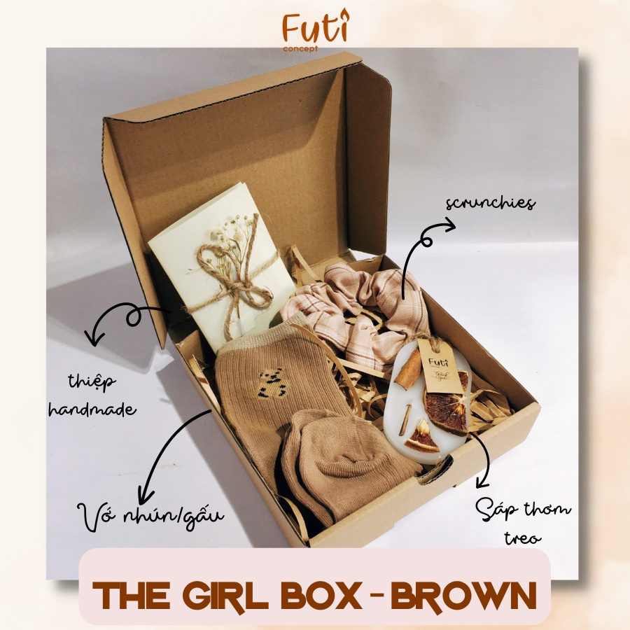 Hộp quà tặng bạn gái dễ thương,ý nghĩa, Giftbox tặng người yêu The Girl Box - Futi Concept