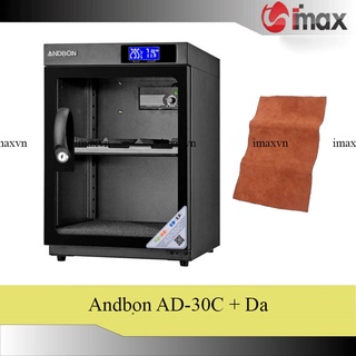 Tủ chống ẩm andbon ad-30c - công nghệ japan + tặng da lau len
