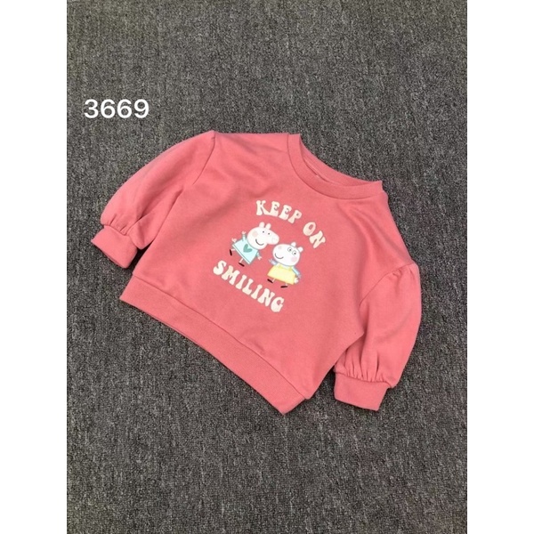 Áo nỉ Peppa Pig size 1y-7y