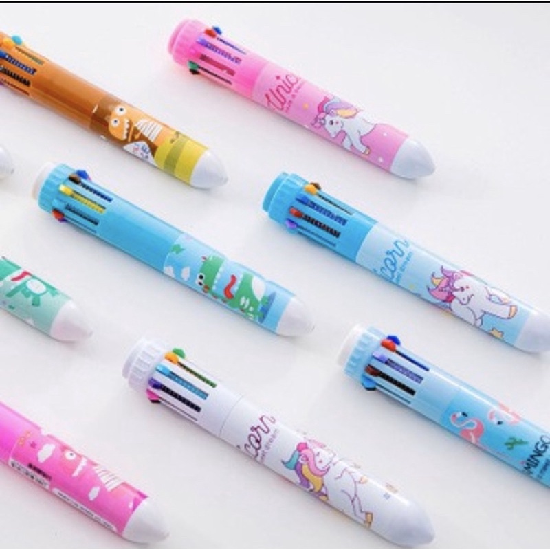 Bút bi nhiều ngòi/bút bi 10 ngòi hình ngộ nghĩnh