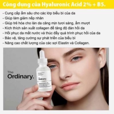 Tinh chất Serum The Ordinary Hyaluronic Acid 2% + B5 cấp ẩm hồi phục da 30/60ml | BigBuy360 - bigbuy360.vn