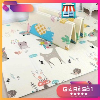 Thảm xốp xpe hàn quốc gấp gọn, thảm tập bò cho bé chống trơn chống trượt chống ngã, không thấm nước