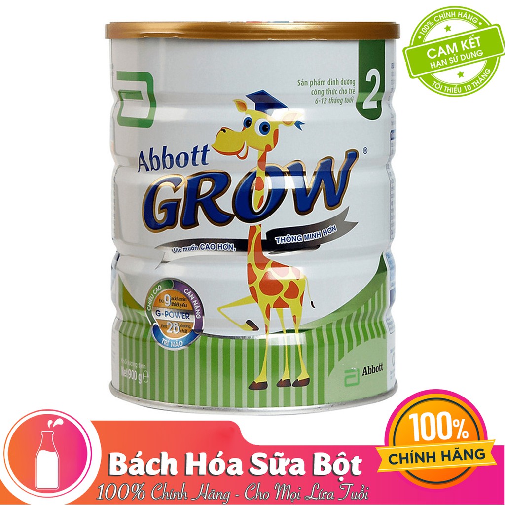 Combo 2 Lon Sữa Bột Abbott Grow 2 - 900g