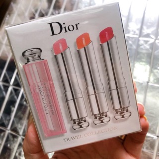 Set Son Dưỡng Môi Dior Addict Lip Glow Travel Collection 3 Cây