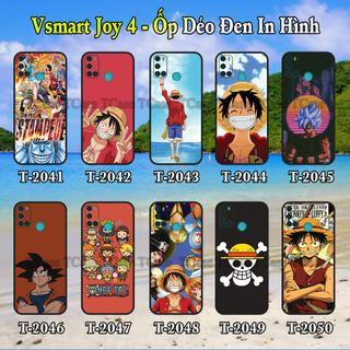 Ốp lưng Vsmart Joy 4 dẻo đen in hình One Piece