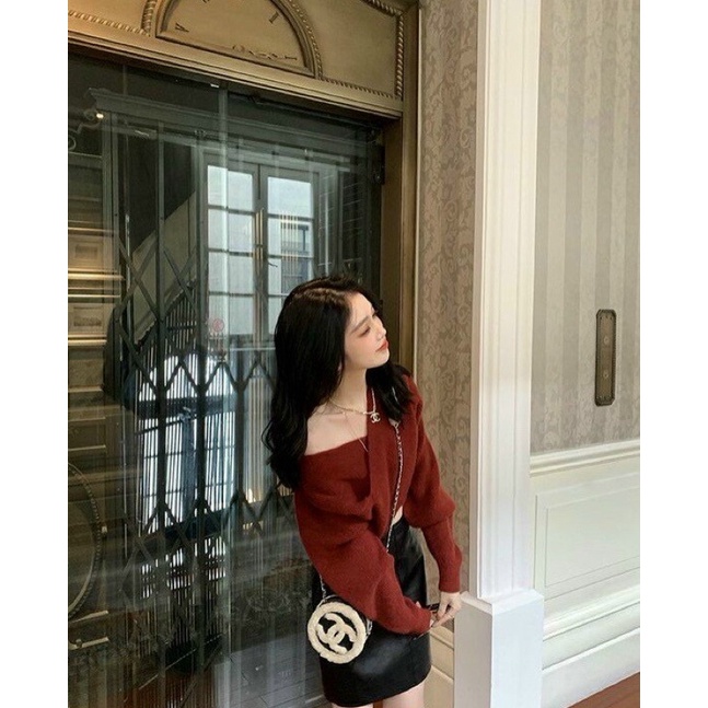 SET ÁO CHÉO ĐỎ + CHÂN VÁY ĐEN