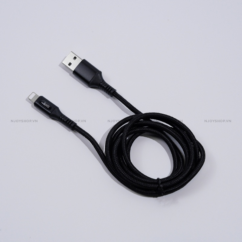 Cáp Sạc Nhanh Tự Ngắt Có Đèn Led Báo Sạc Độ Dài 1m Cho Điện Thoại IP7/8/X/Xs/Xsmax Hoco U79 Njoyshop