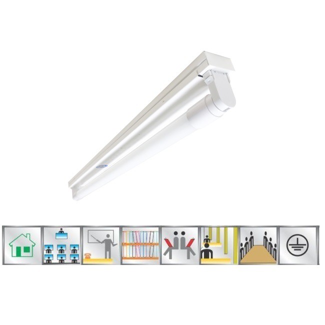 Bộ Máng Đèn LED Batten Đơn Paragon PCFMM110L10/ PCFMM120L20 Ánh Sáng Trắng/ Trung Tính/ Vàng Gồm Cả Bóng và Máng