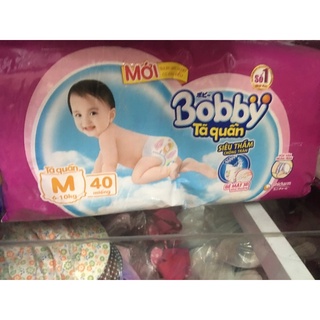 bỉm bobby sz m (xả nốt do hơi xước túi tí)